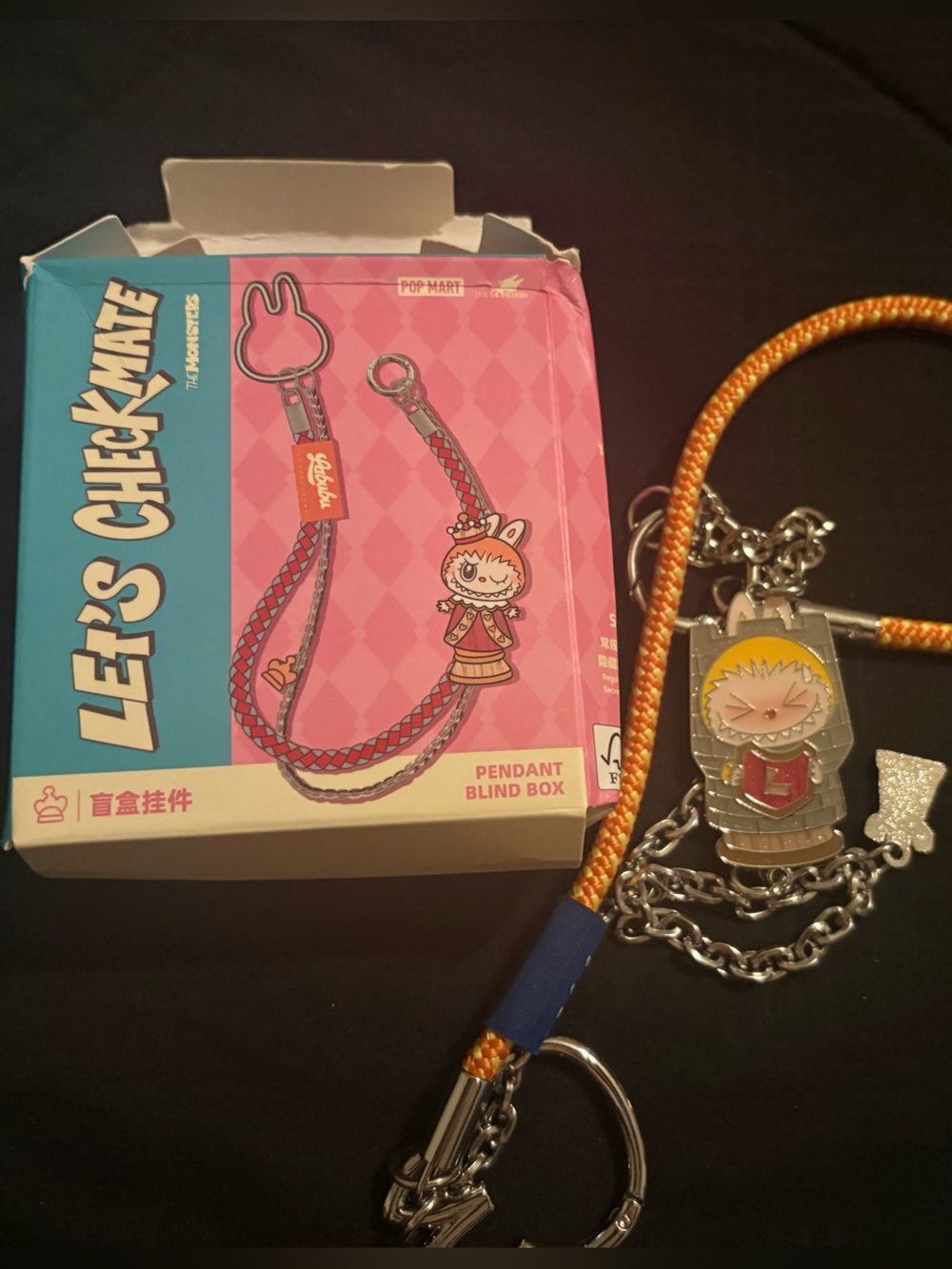 Labubu Let’s Checkmate Lanyard Keychain